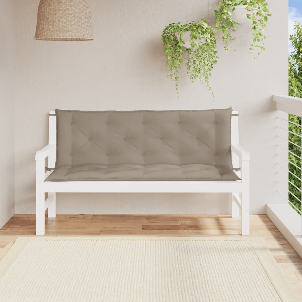 Maison Exclusive - Gartenbank-Auflage Taupe 150x(50+50)x7 cm Oxford-Gewebe