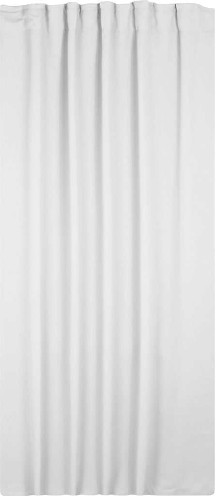 Verdunkelungsvorhang Kräuselband 140 x 175 cm Weiß Vorhang blickdicht abdunkelnd Gardine wärmeisolierend