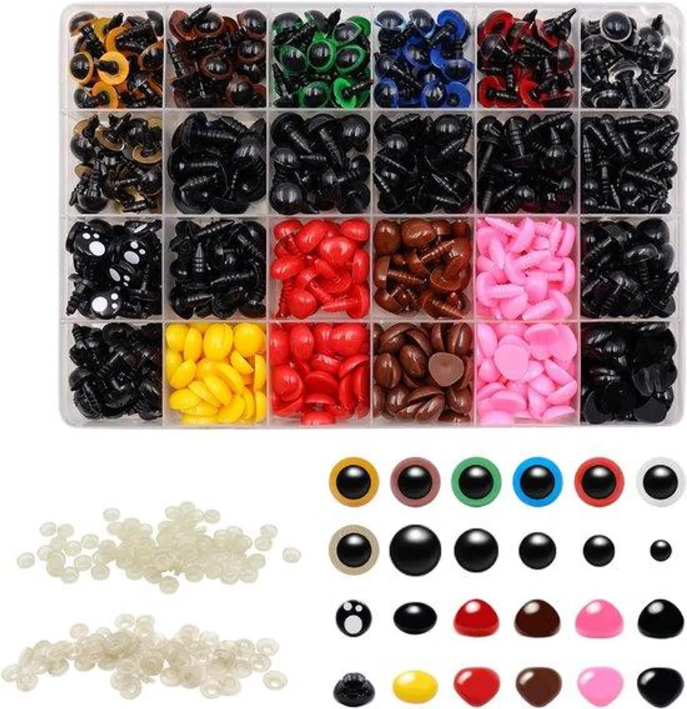 Coffret d'œillets de sécurité multi-tailles 6 à 14 mm, 1040 pièces