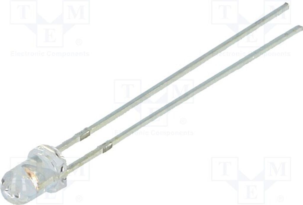 2x LED 3mm rosa 1120÷1560mcd 30° OSK5DK3131A-12V LED Dioden THT 3mm