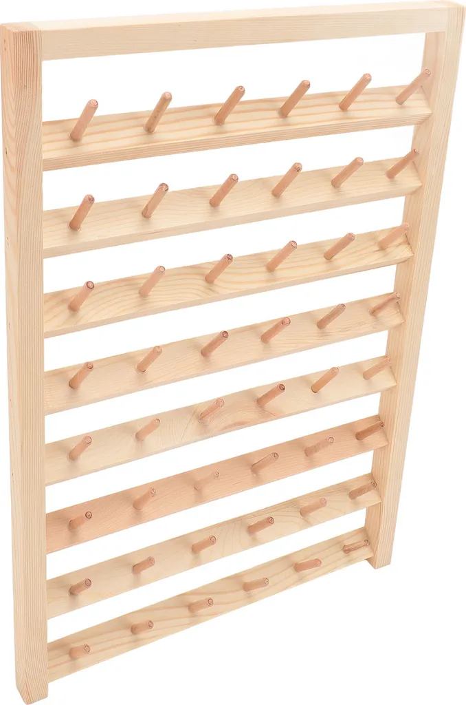 Porte-fil de Couture Mural en Bois Écolo 48 Broches pour Broderie DIY - 3