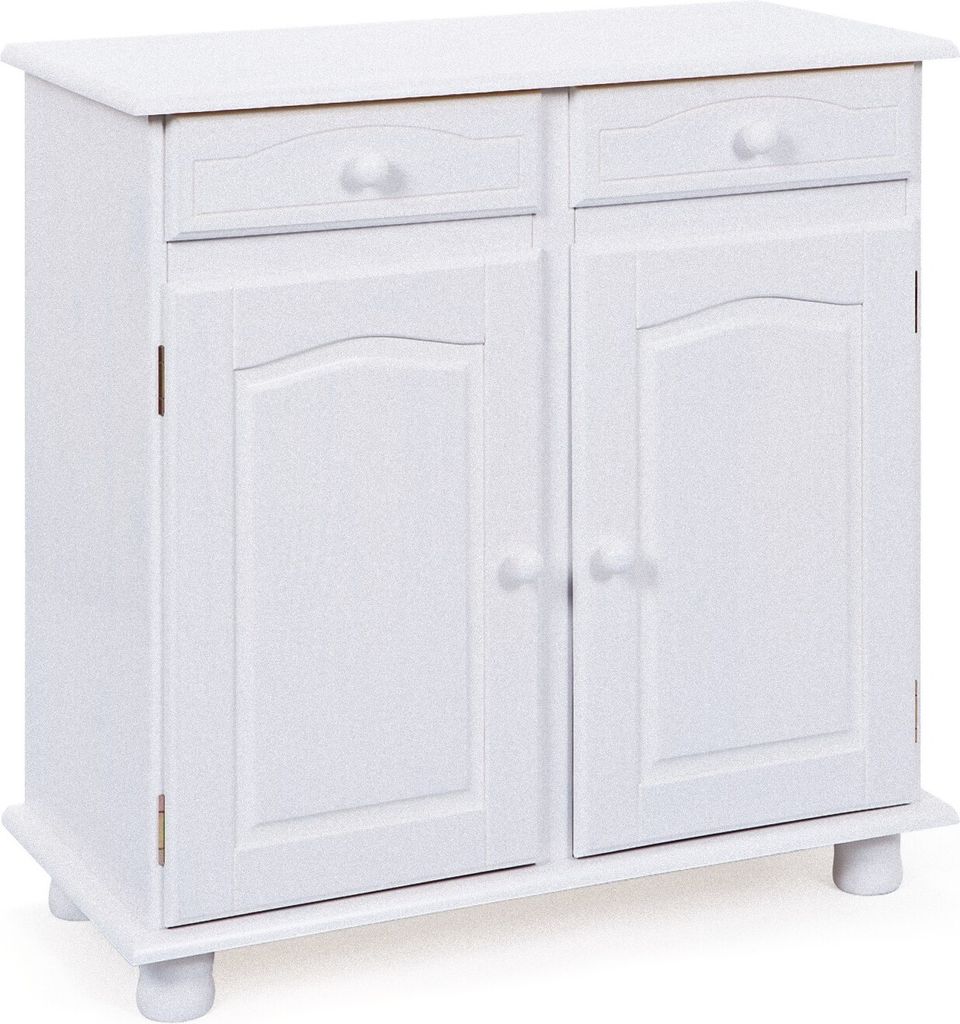 Lovo Sideboard 2 Schubladen, 2 Türen, weiss.