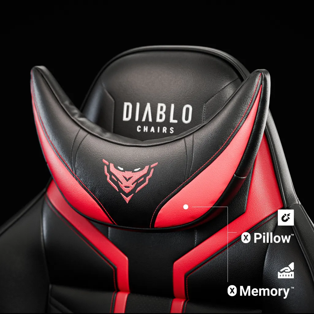 Siège Gaming 4D Diablo X-Ray Design Ergonomique et Dossier Inclinable - 18