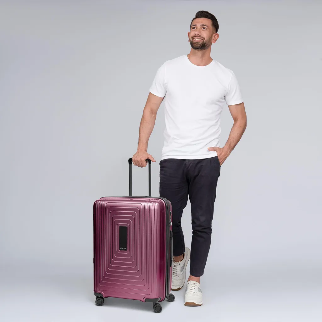 Valise Robuste REDOLZ Essentials 14 - Voyagez Sans Stress en Pourpre