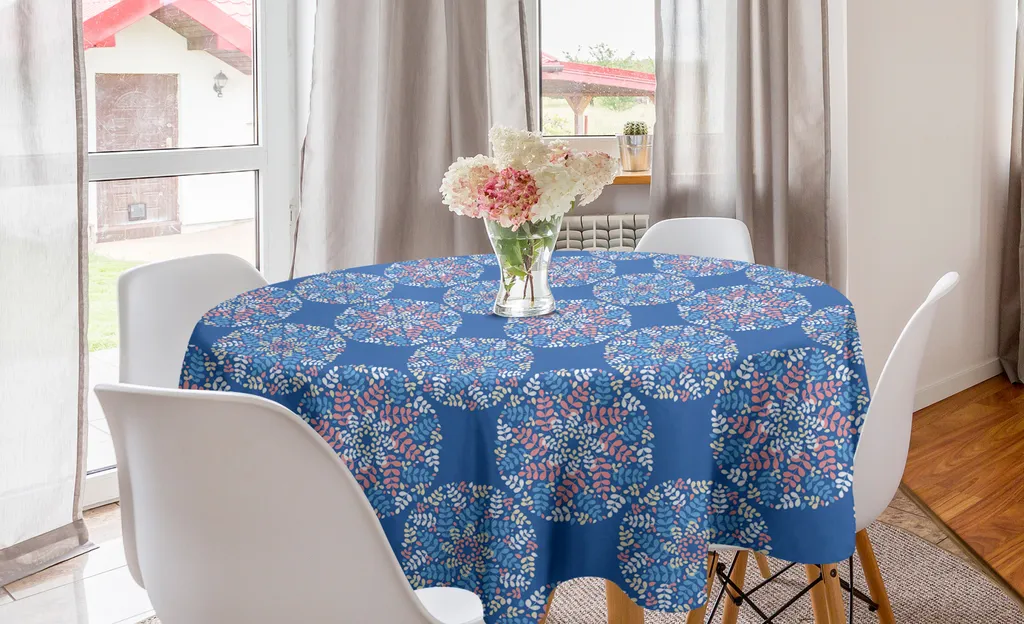 Tovaglia Rotonda 150cm Mandala - ABAKUHAUS Urban Style Viola Rosa