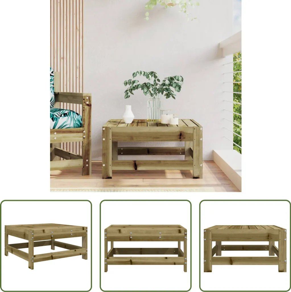 Sgabello Esterno Professionale The Living Store - Pino Impregnato 62cm