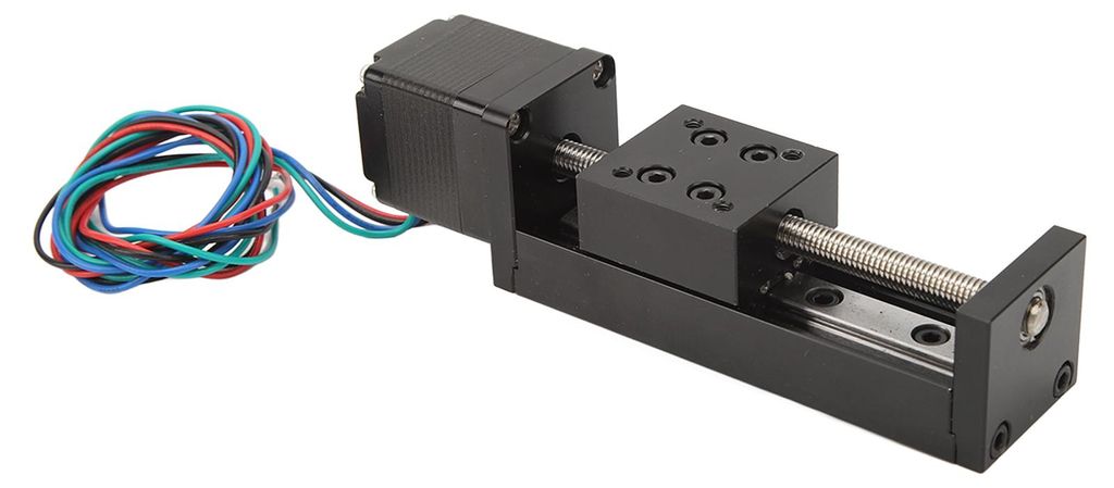 Mini-Linearschienenführung, Schiebeantrieb, Stepper-Bewegungsbühne, 50 mm Hub, DIY-CNC-Fräser-Teile