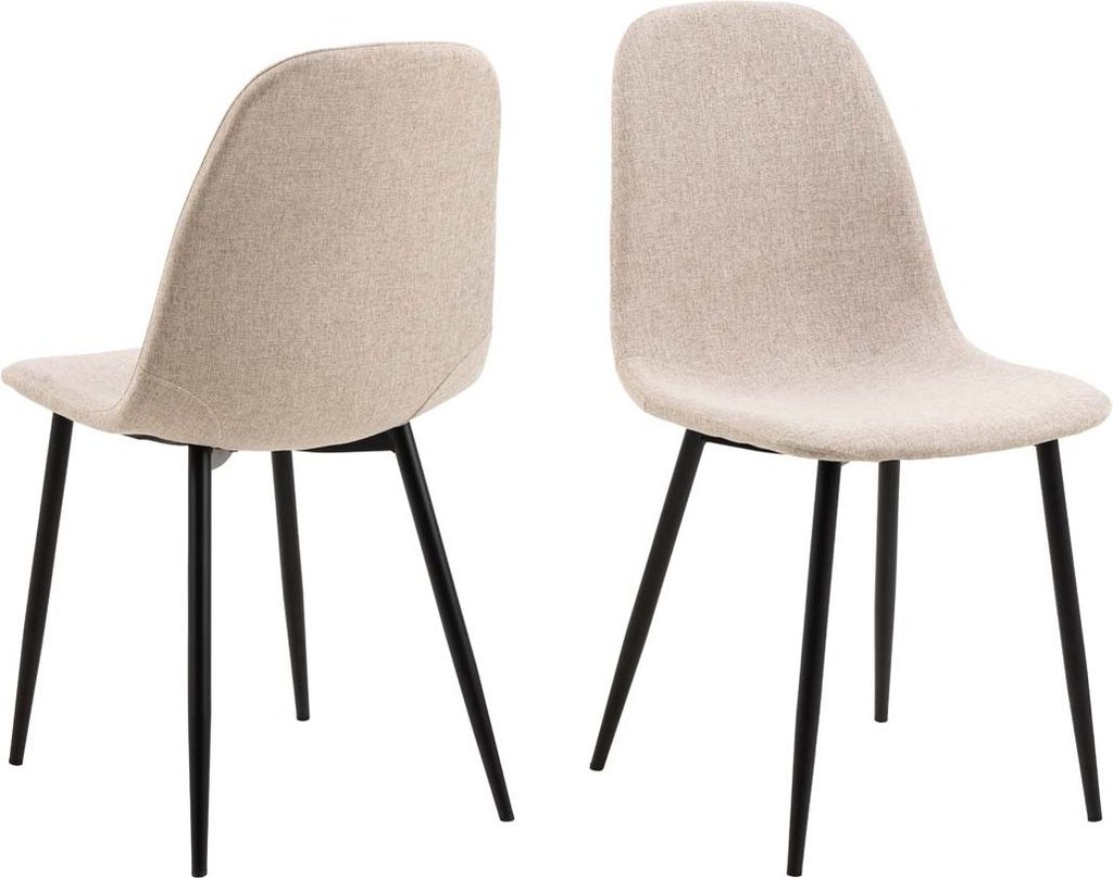 Celia chaise de salle à manger beige. Image du produit 