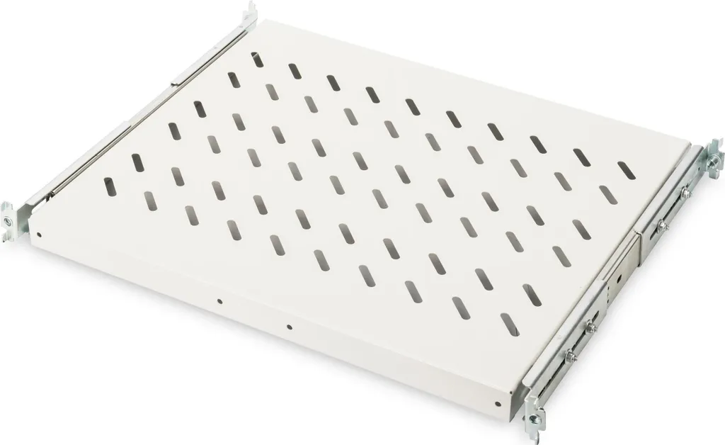 DIGITUS Fachboden 1U 483mm étagère télescopique grise DN-19 TRAY-2-450