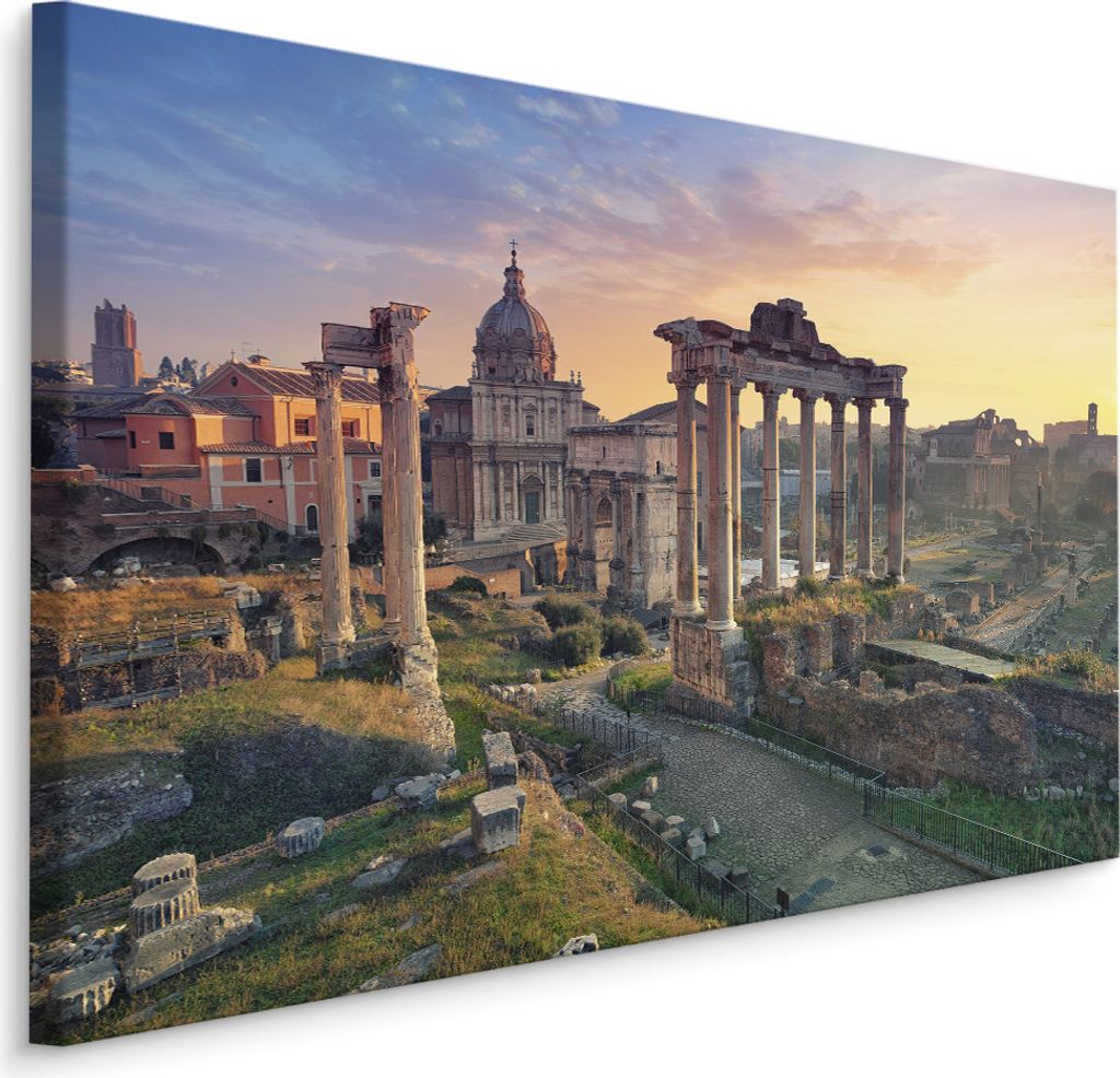 Fabelhafte Canvas LEINWAND BILDER 30x20 cm XXL Kunstdruck Rom Stadt Architektur Sonne