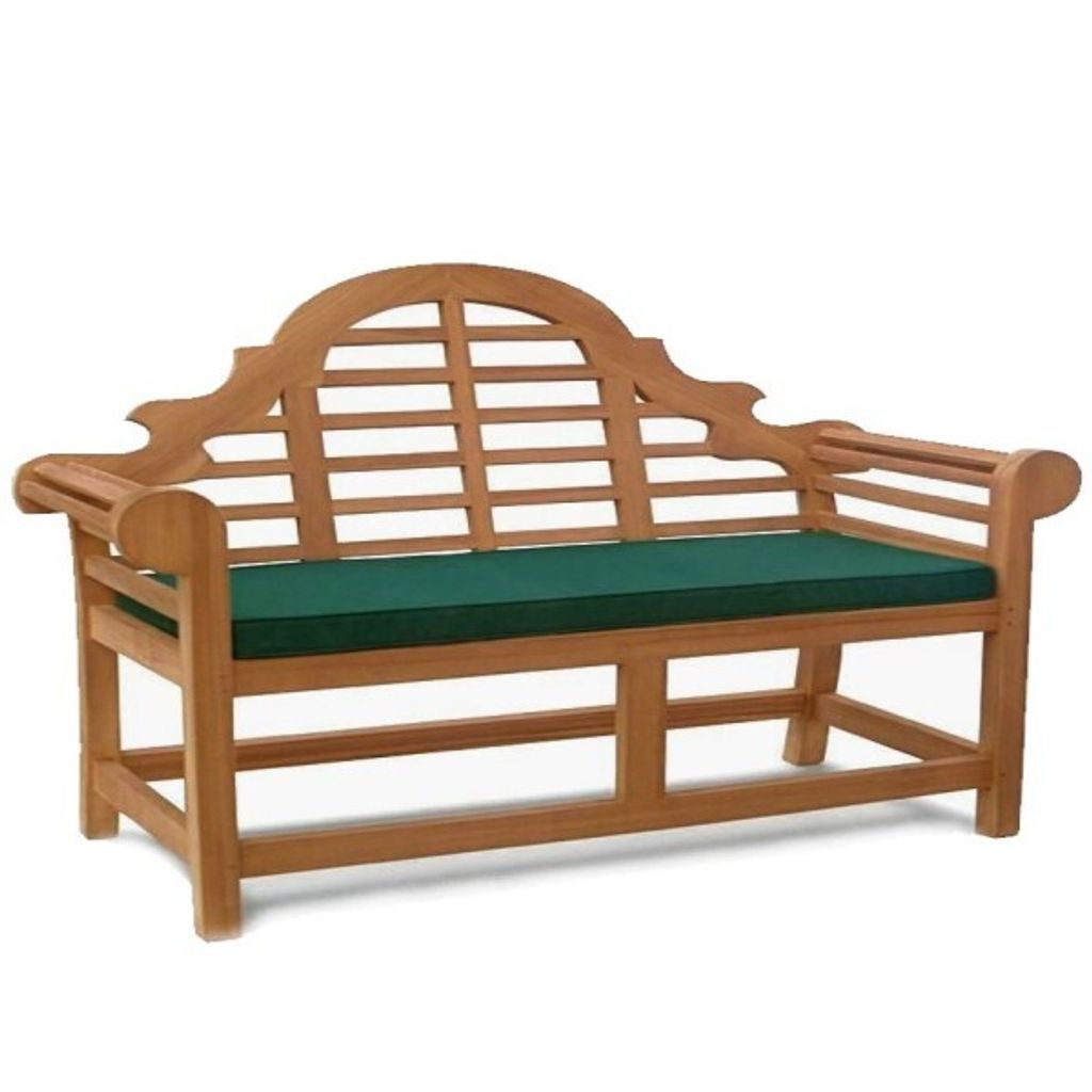 Teako Design Bankauflage Caserta 170x47x5 cm Polyester wetterfest grün