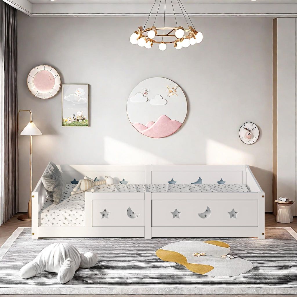 Detská posteľ 90x200 cm z masívneho borovicového dreva, Obrázok produktu 