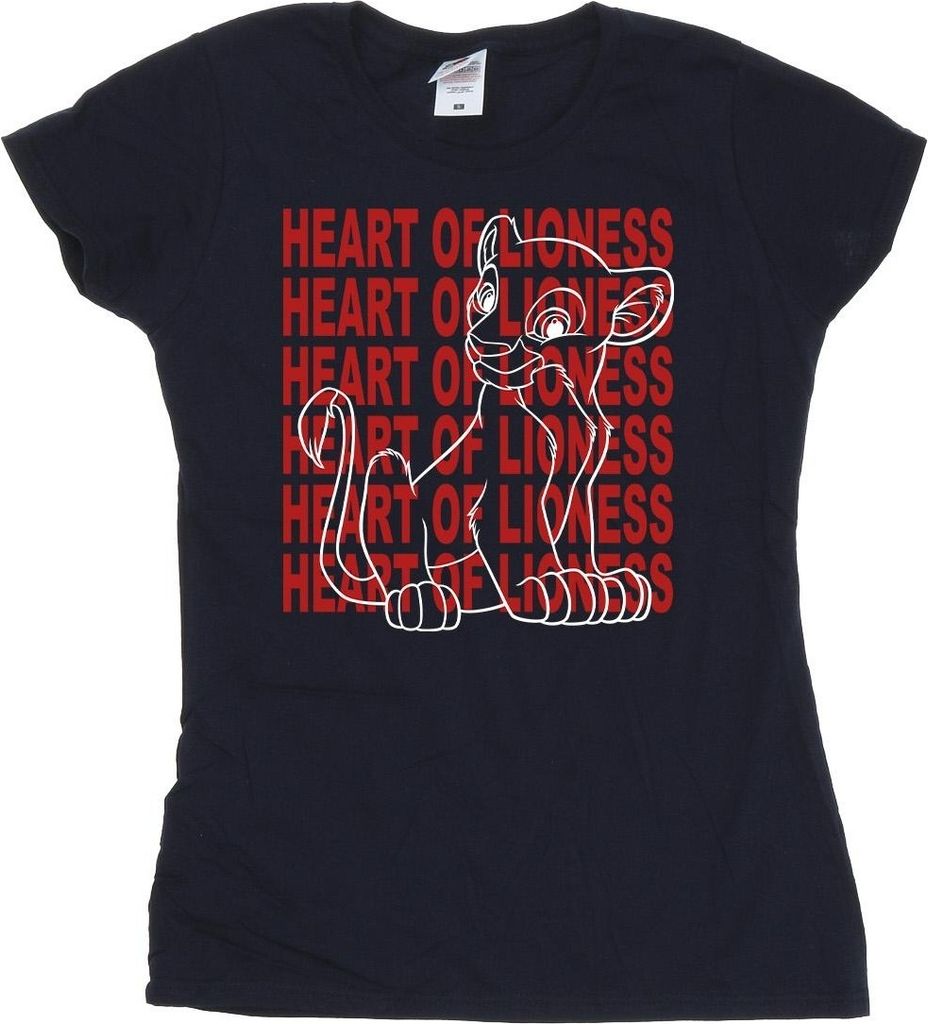 Disney - "The Lion King Heart Of A Lioness" T-Shirt für Damen BI25225 (XXL) (Marineblau)