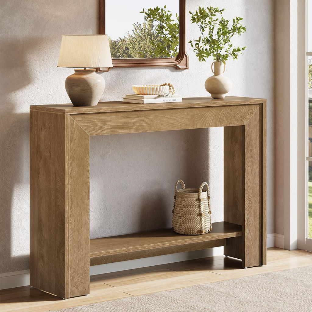 105 cm breed, landelijke console tafel, smalle gang- en Productafbeelding 