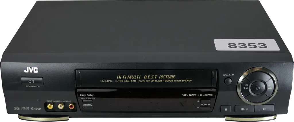 JVC HR-J667MS Magnétoscope VHS Multi-Système PAL NTSC Haute Fidélité