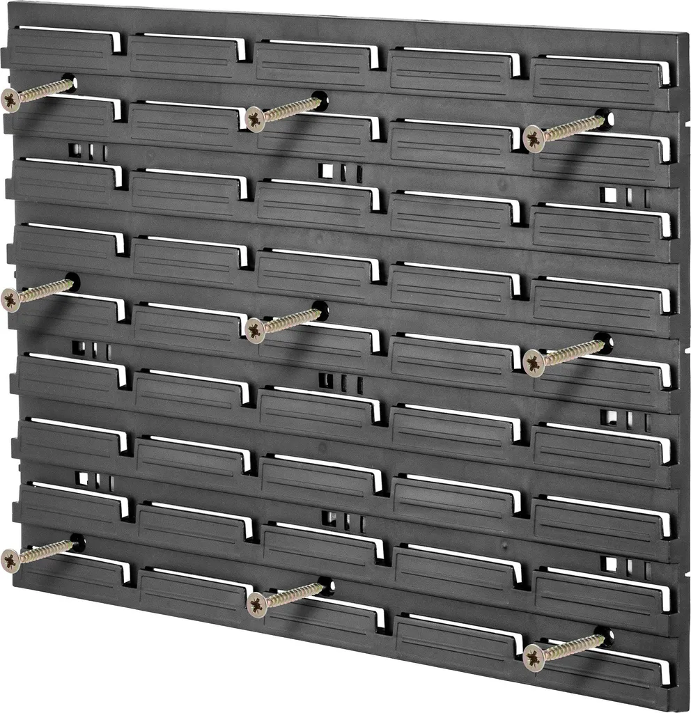 Panneau à outils mural modulaire rouge, support mural robuste et durable - 3