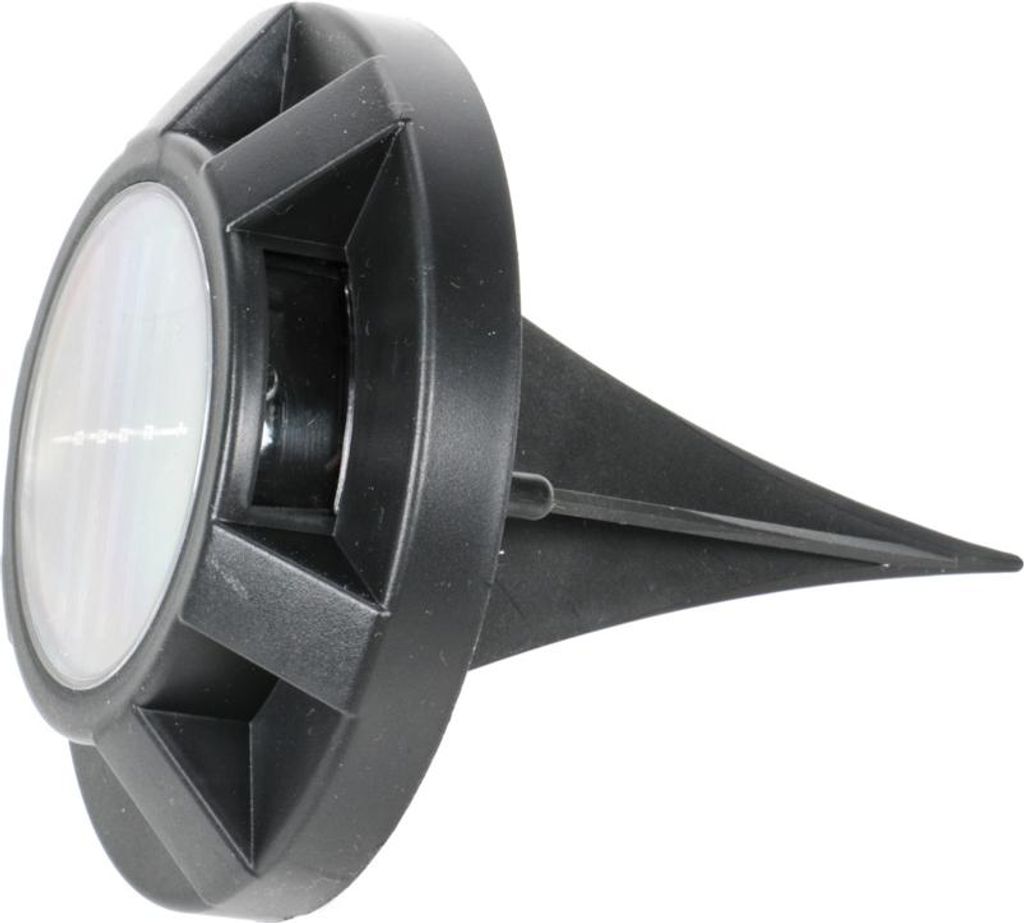 Solar Bodenstrahler zur Beleuchtung von Gehwegen, Aussentreppen etc. Deko-Leuchte mit 3 LEDs, Bodenspieß, An/Aus-Schalter, 6-8 Std. Leuchtdauer, s...