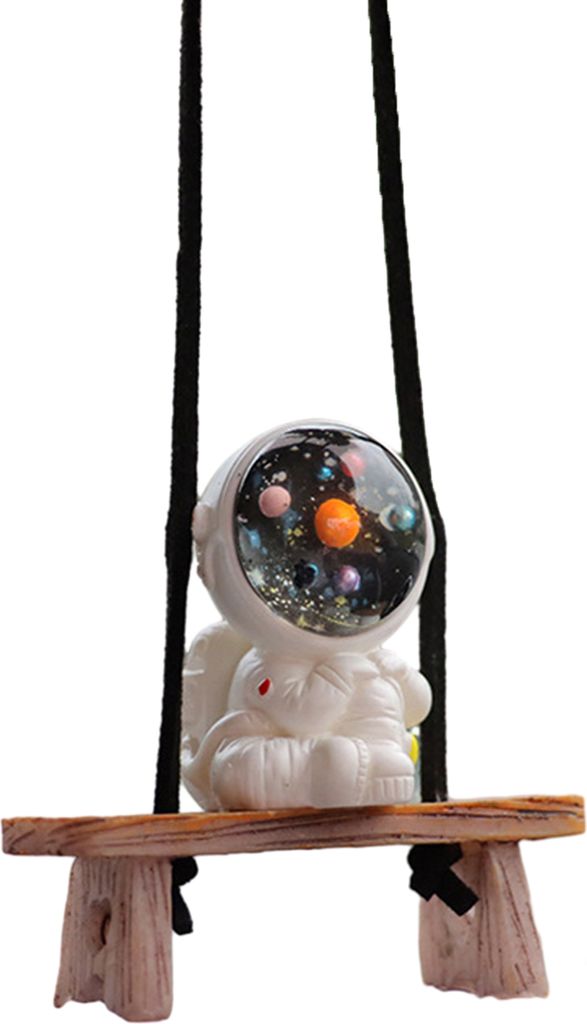Auto Schaukel Astronaut Hängende Dekoration Harz Handwerk Auto Rückspiegel Cartoon Raumfahrer Anhänger Ornament Innen Zubehör