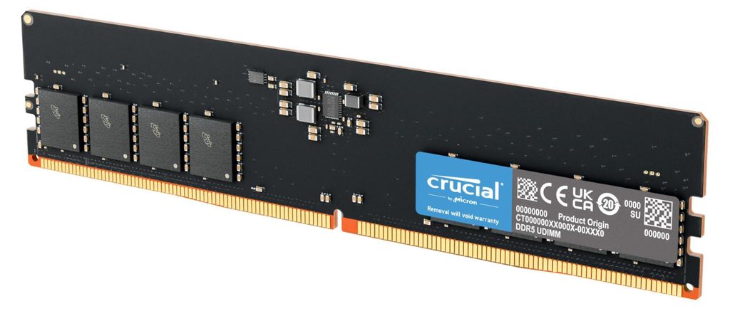 Crucial DDR5-5600           16GB UDIMM CL46 (16Gbit) Produktbild 
