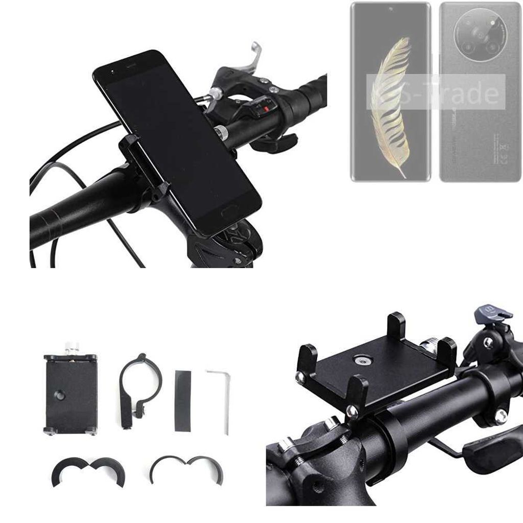 K-S-Trade Handyhalterung für das Fahrrad kompatibel mit General Mobile GM Phoenix 5G Halter Lenkstange Fahrradhalterung Motorrad Bike Mount
