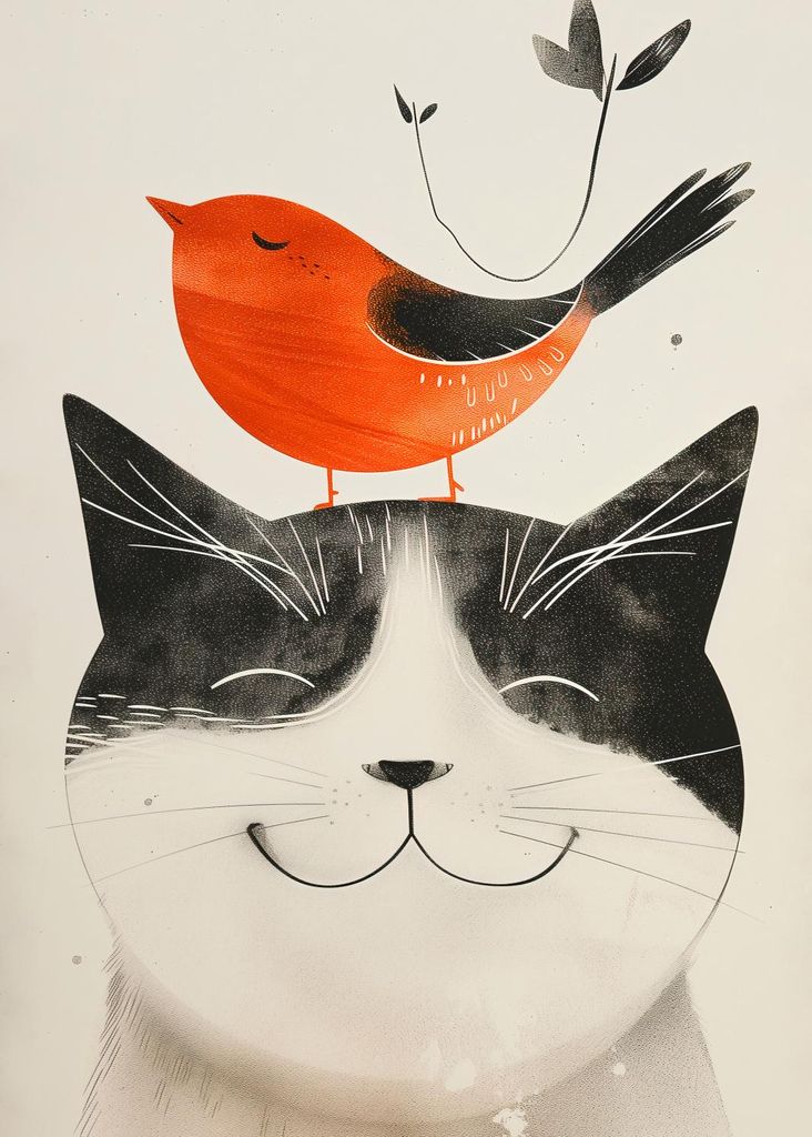 Plakat 25x35cm Dicke Freund