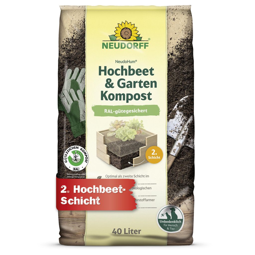 Neudorff NeudoHum  Hochbeet- und GartenKompost 40 Liter Produktbild 
