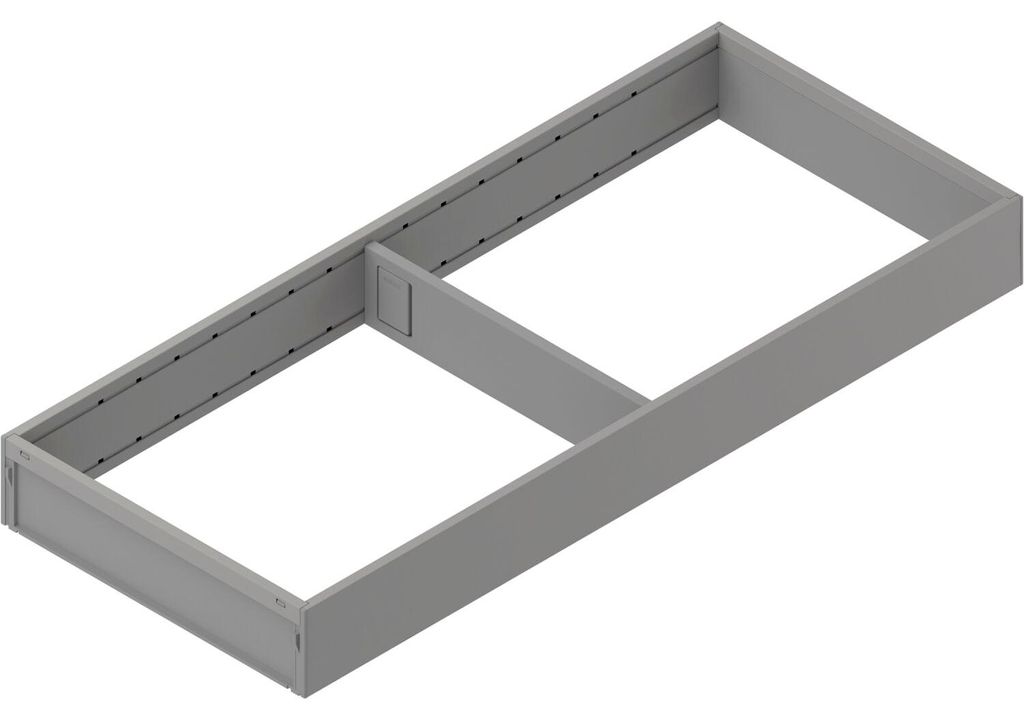 BLUM AMBIA-LINE Schubkastenrahmen breit 200mm, NL500mm, Stahl indiumgrau matt