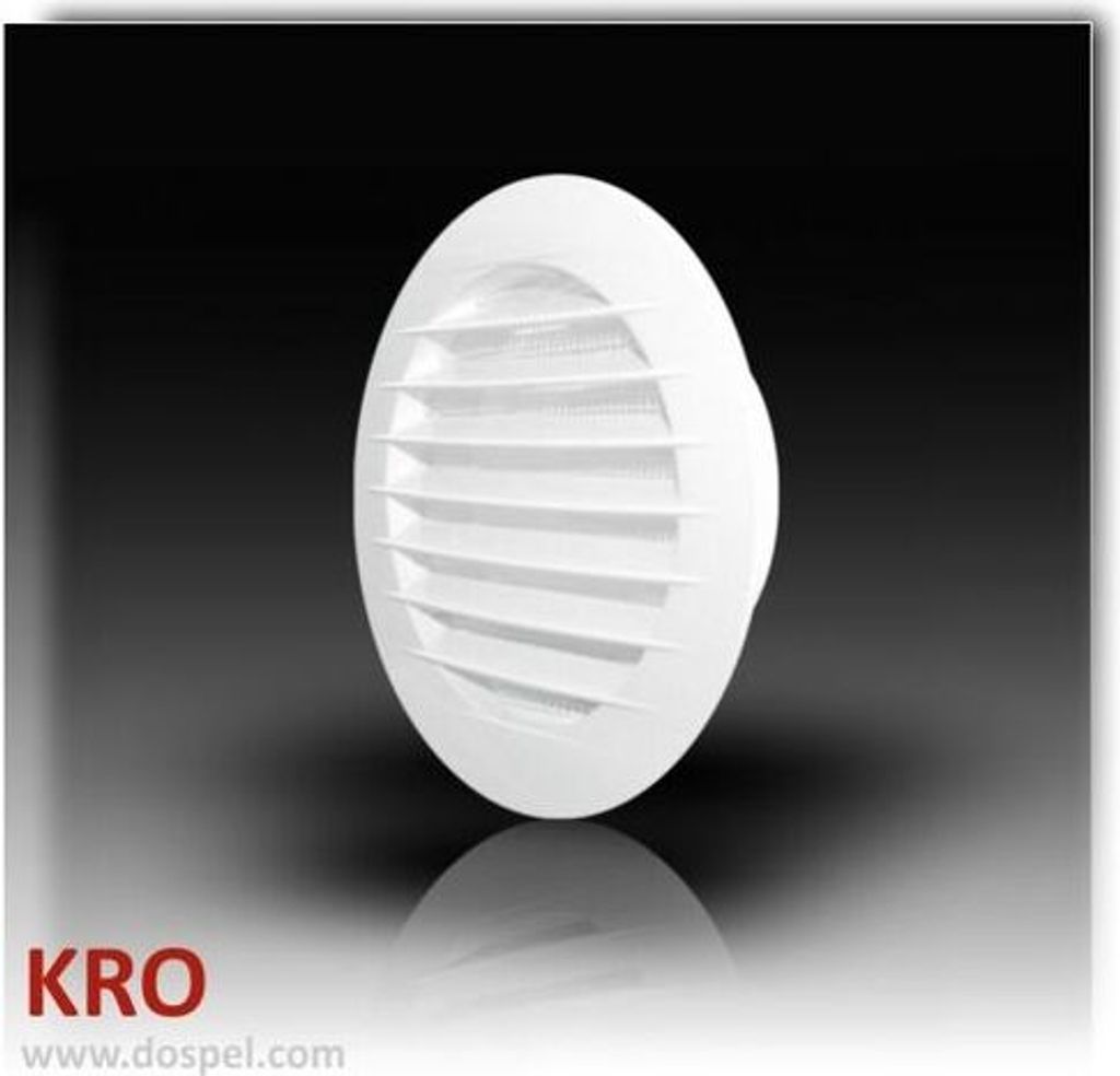 Rundes Gitter Mit Gitter 125Mm Weiss - Wd-007-0185