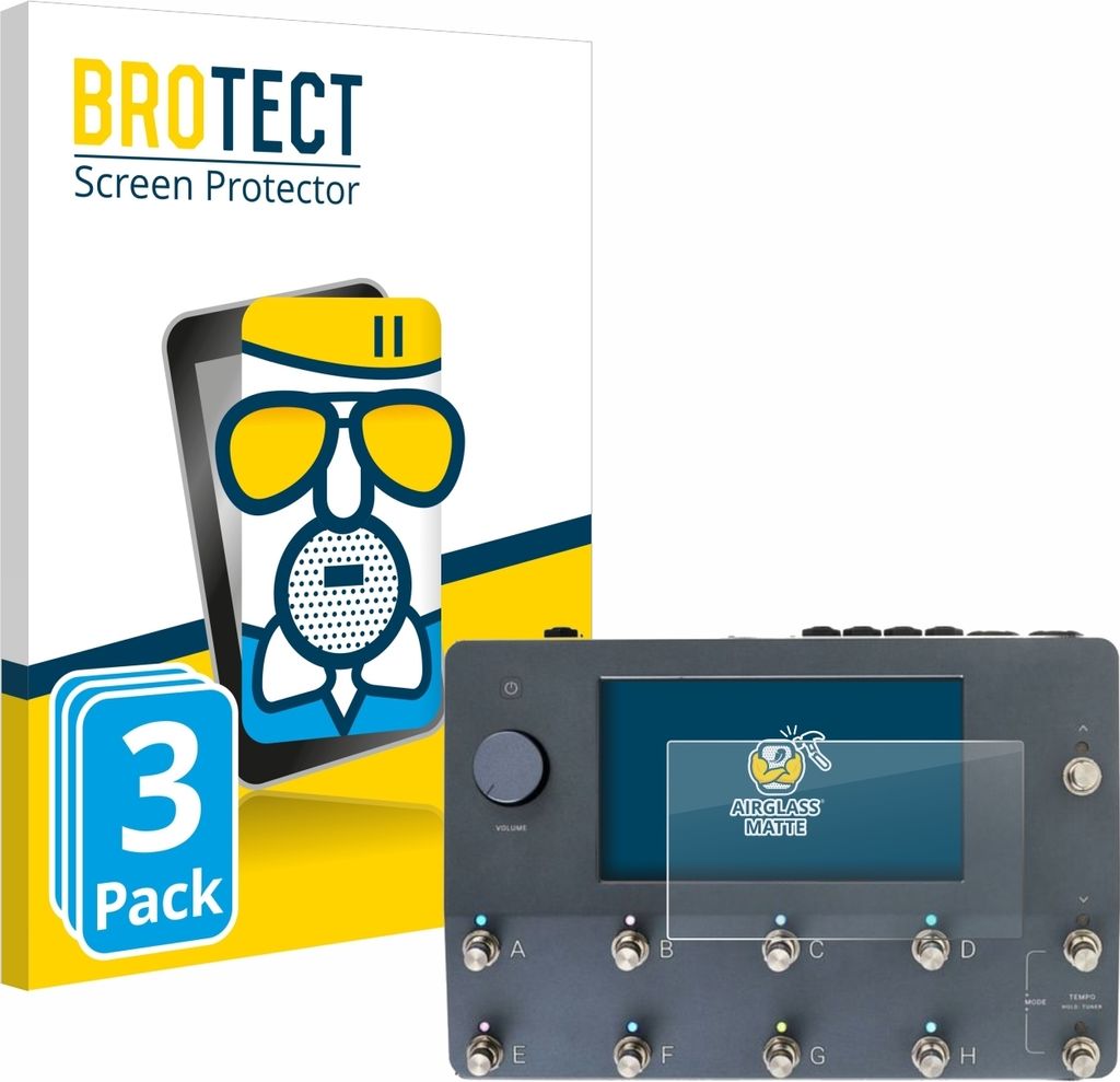 3x BROTECT Entspiegelungs Schutzglas für Neural DSP Quad Cortex Schutzfolie Panzer Folie Glas Display Schutz matt