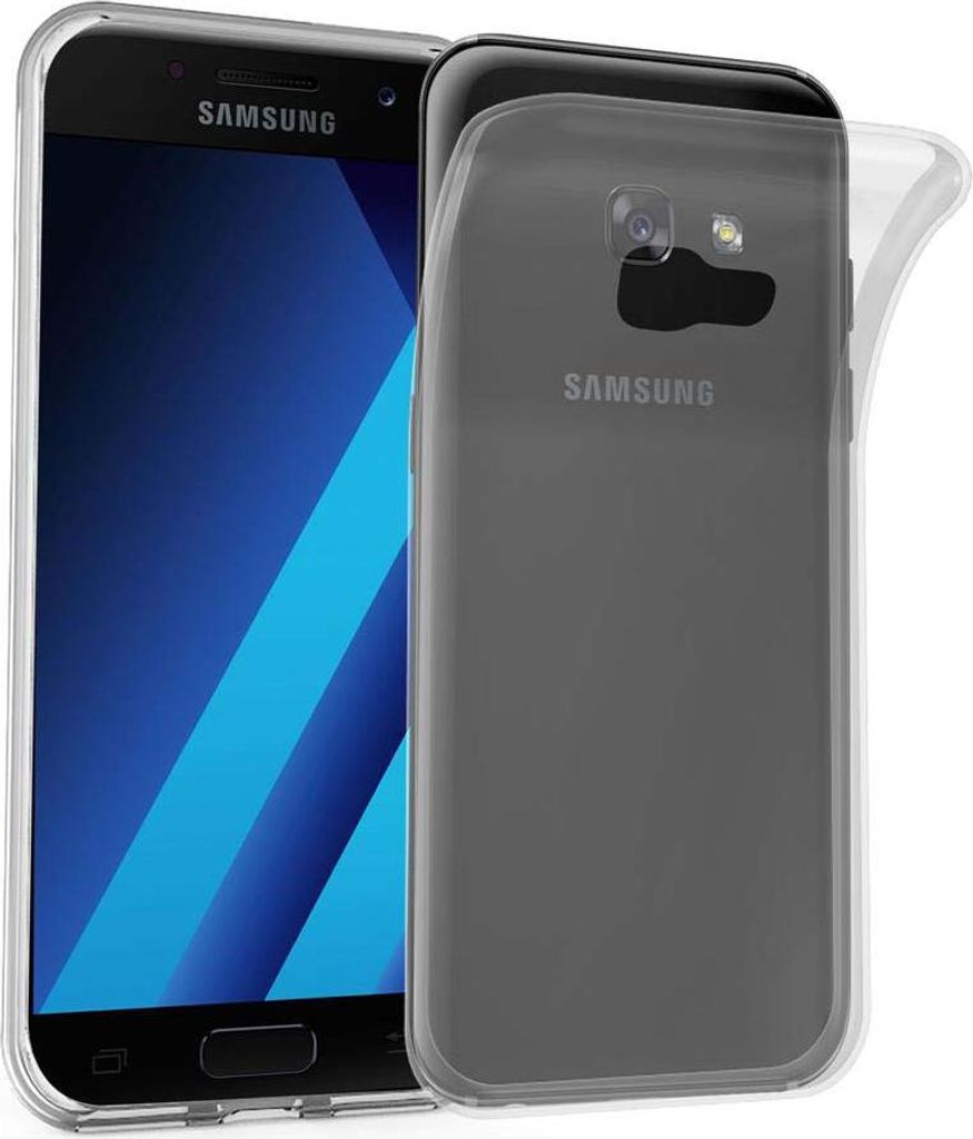 Cadorabo Hülle für Samsung Galaxy A7 2017 Schutz Hülle in Transparent Schutzhülle TPU Silikon Cover Etui Case