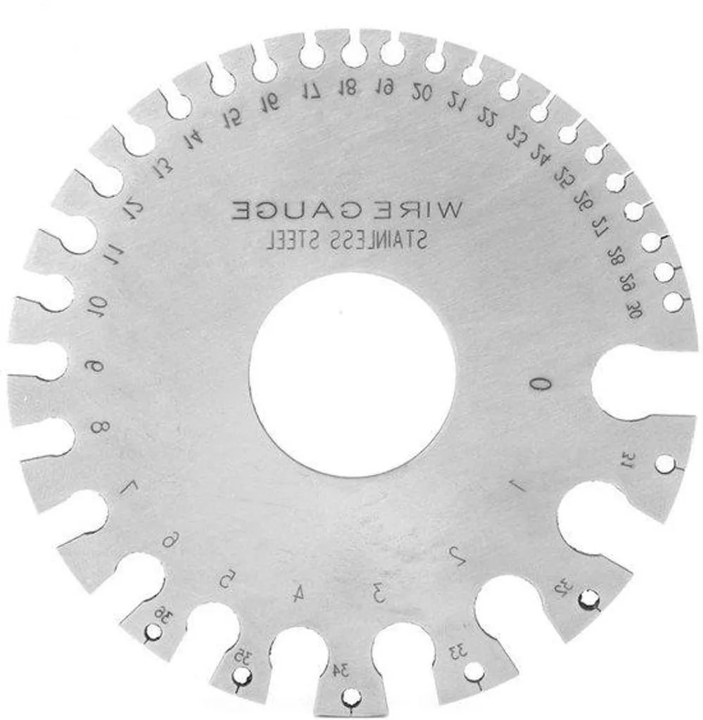 Identifiez vos fils sans erreur avec la jauge AWG SWG double face précise