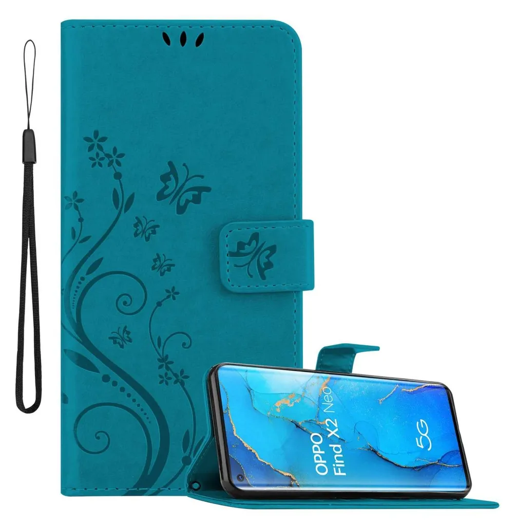 Custodia Cadorabo Per Realme X2/XT E Oppo K5 – Con Chiusura Magnetica, Stand E Porta Carte, Blu Scuro