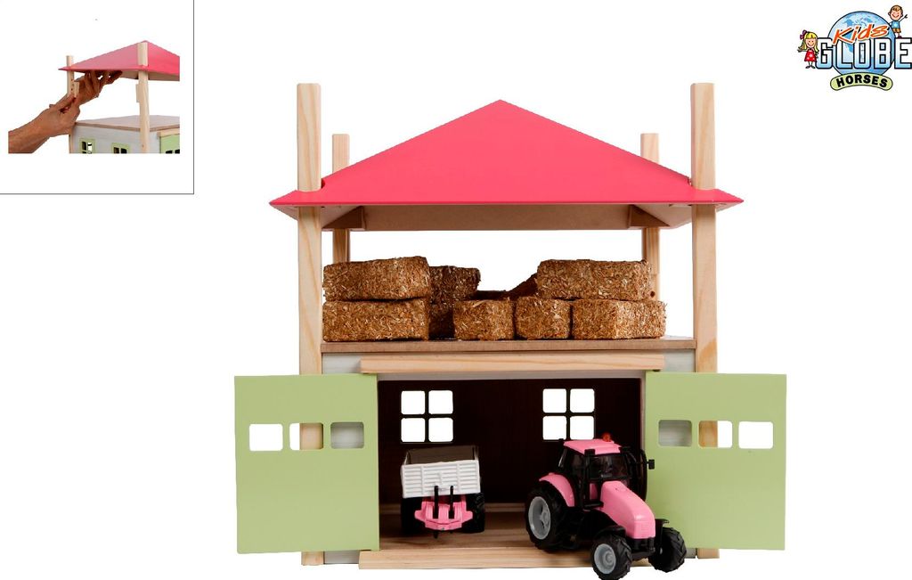 KIDS GLOBE Senník 2v1 1:32 DREVENÁ STAVEBNICA 610085 Obrázok produktu 