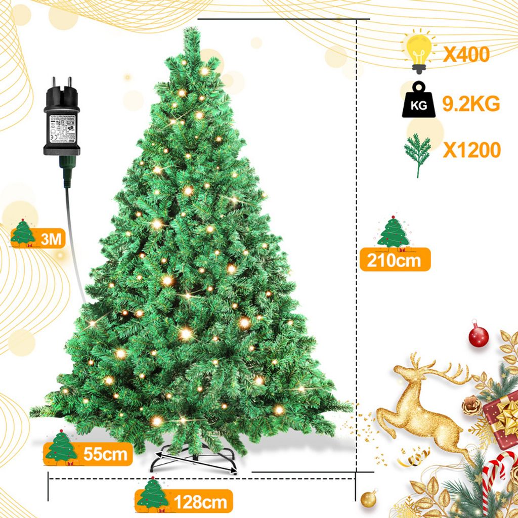 künstlicher weihnachtsbaum centershop Künstlicher Weihnachtsbaum Tannenbaum grün künstlich 180 cm täuschend  naturgetreuer Tannenbaum (PREMIUM) main image 0