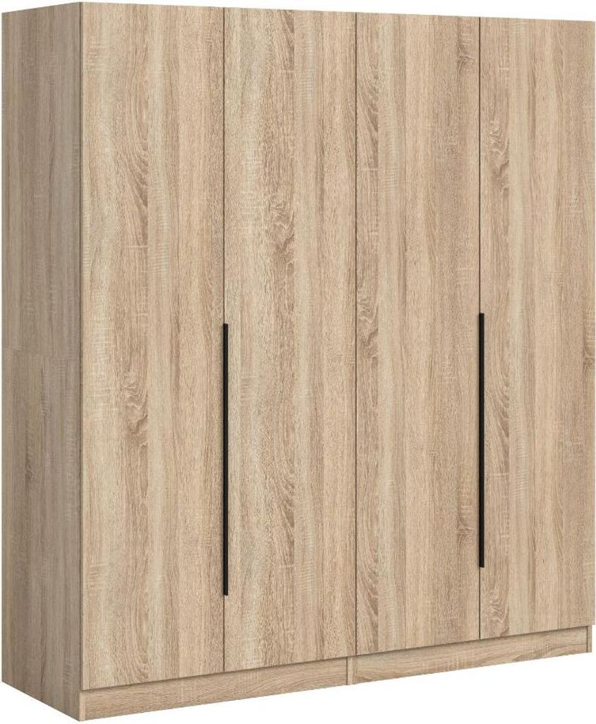 Kopenhagen Kleiderschrank 4 Türen Eiche Nachbildung.