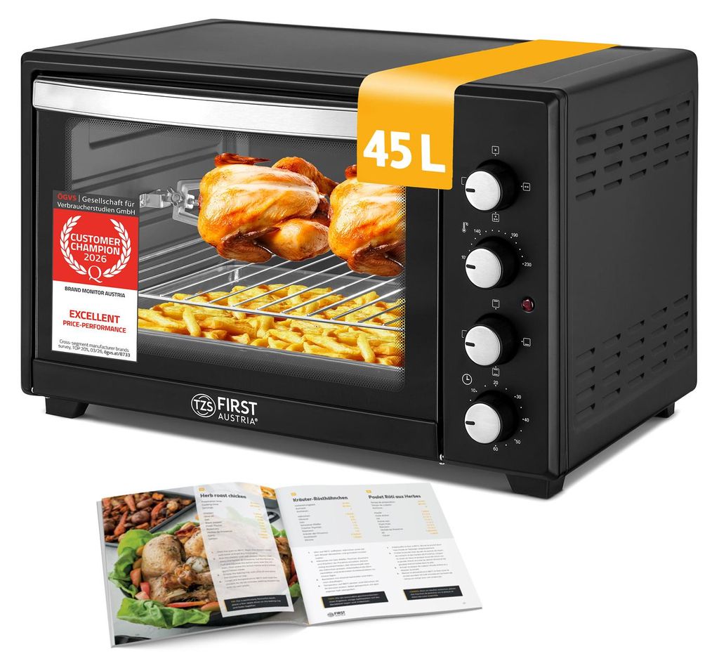 TZS First Austria - Mini Forno 45L 2000W - Fornetto per Immagine del prodotto 
