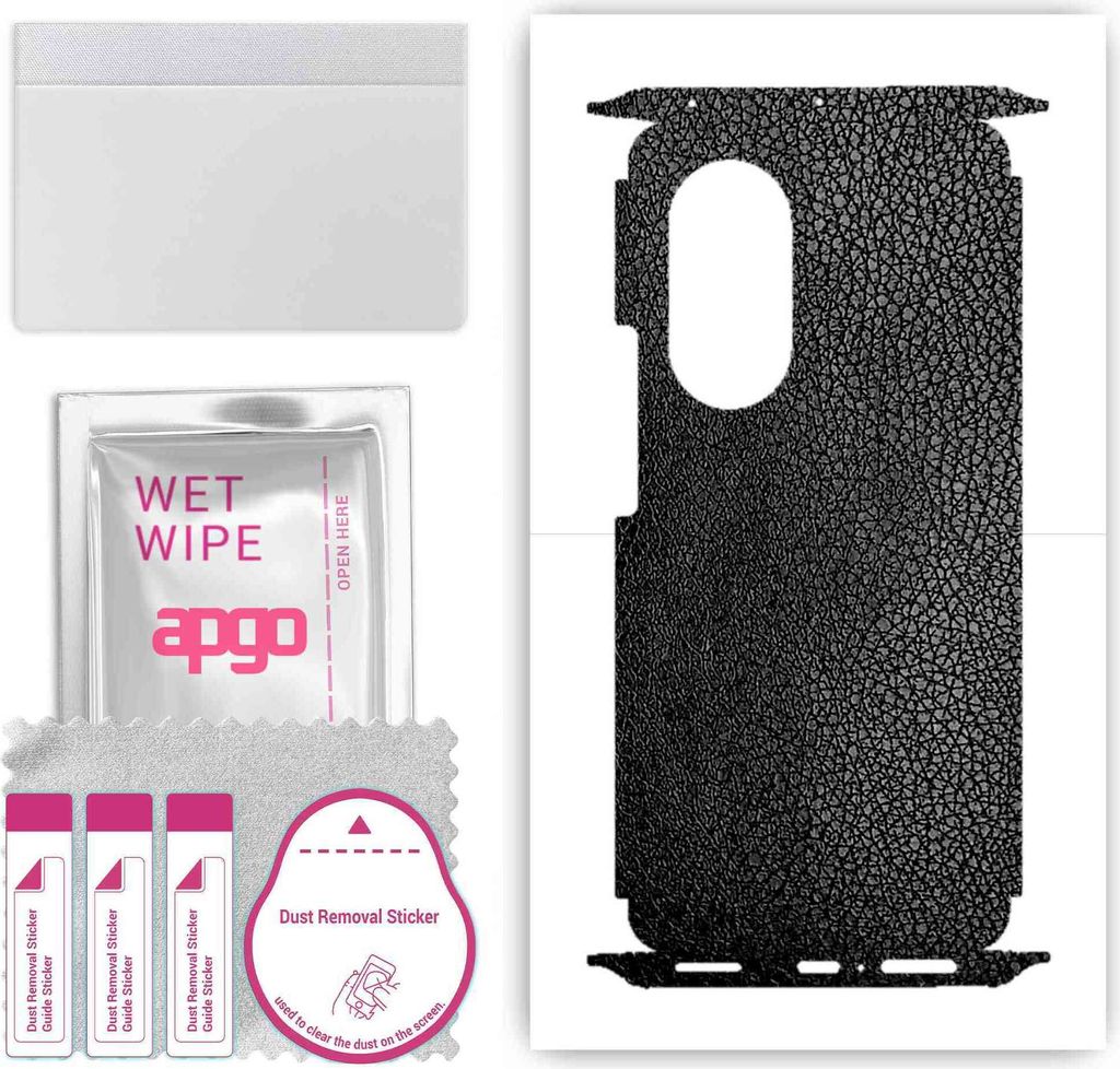apgo Rückseite + Seiten Schutzfolie, Skin, kompatibel mit Honor 50 Pro, Hinten Displayschutzfolie aus Vinylfolie, kratzfest, einfache Montage - Sc...