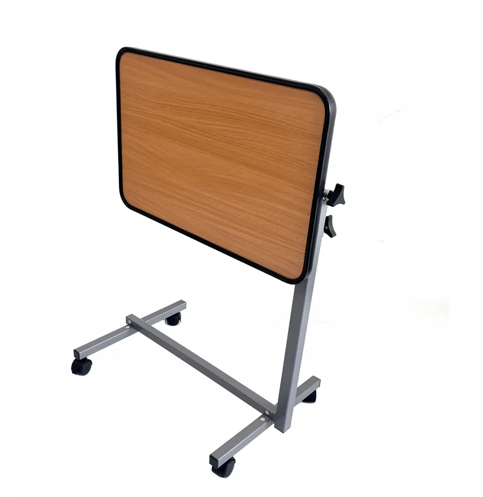 Table de lit médicale Mogil adaptable avec plateau réglable blanc