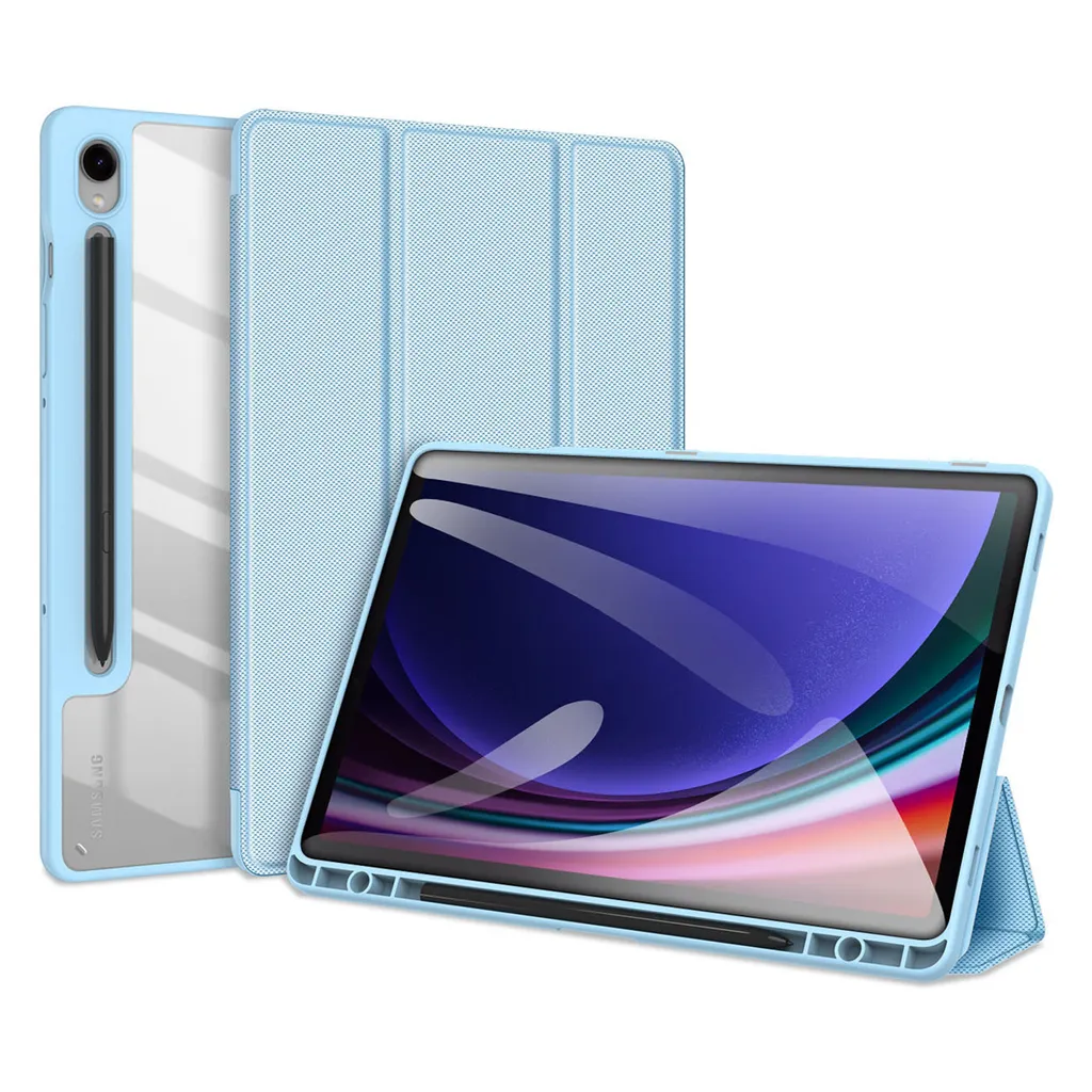 Custodia Premium Dux Ducis per Samsung Tab S9 - Elegante Nera con S-Pen Slot