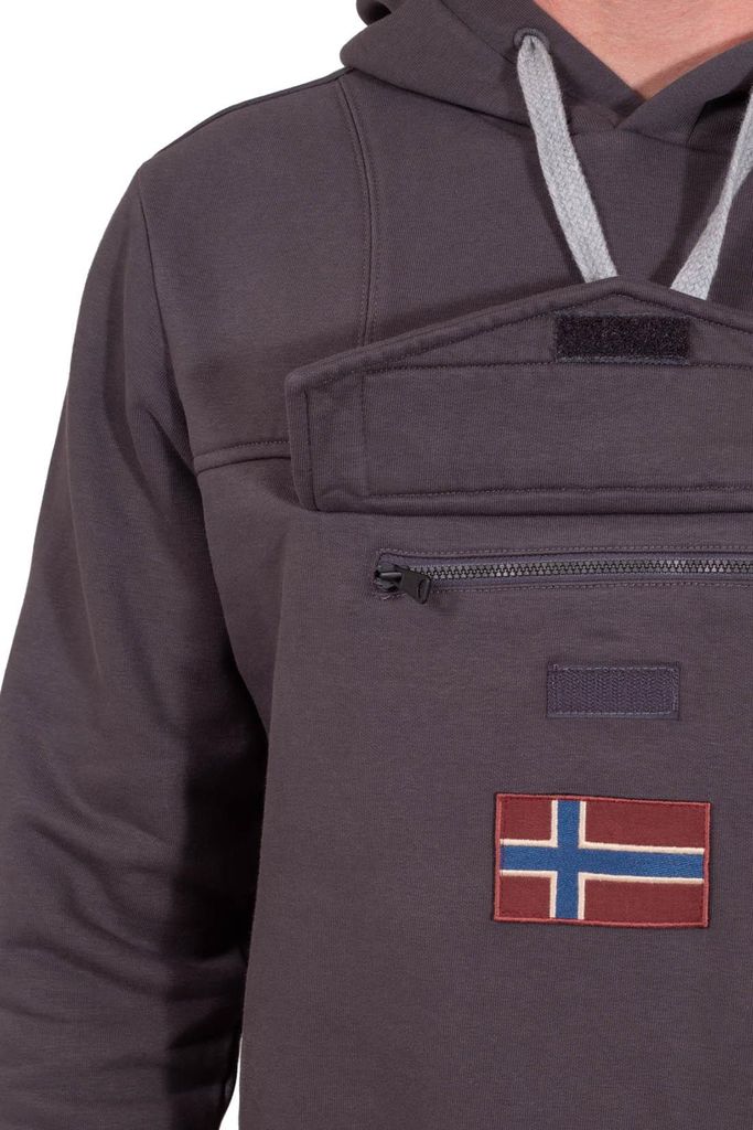 NAPAPIJRI - Burgee-Kapuzenpullover für Männer mit Tasche - Größe XS