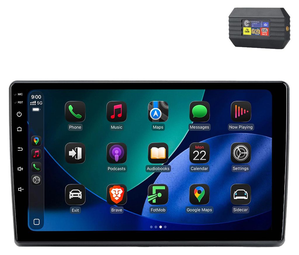 Android Autoradio 10 Zoll 64GB für Skoda Fabia 2 Produktbild 