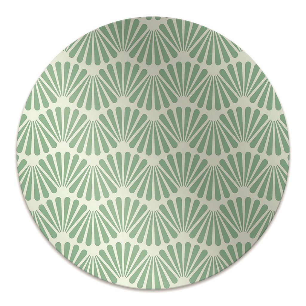 Rundmatte - Stuhlunterlage Bürostuhlunterlage - Rund Ø 100 cm - Bodenmatte - Fußmatte - Art Deco