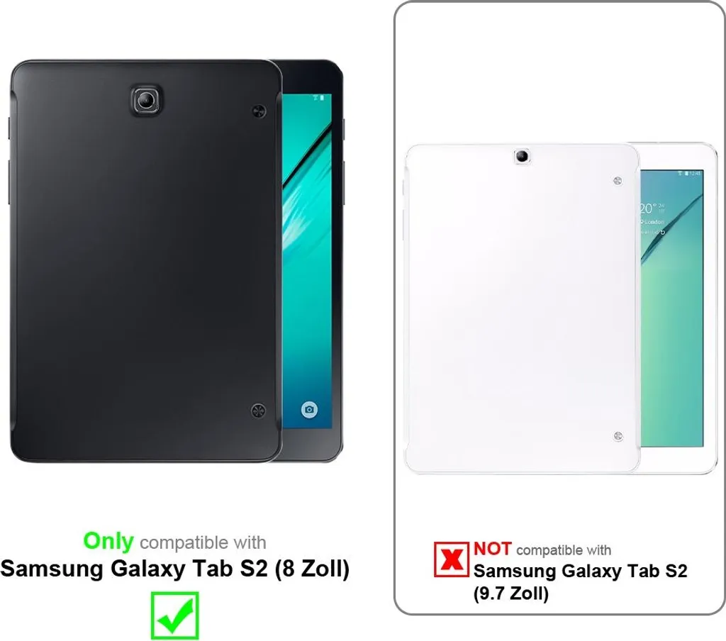Custodia Samsung Galaxy Tab S2 8.0 Cadorabo Blu - Protezione Smart