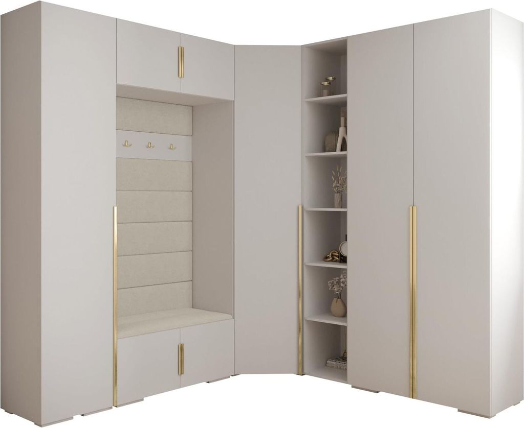 MEBLE KRYSPOL Inova 1 Möbelset Garderobe, 236,7x371,7x47cm Produktbild 