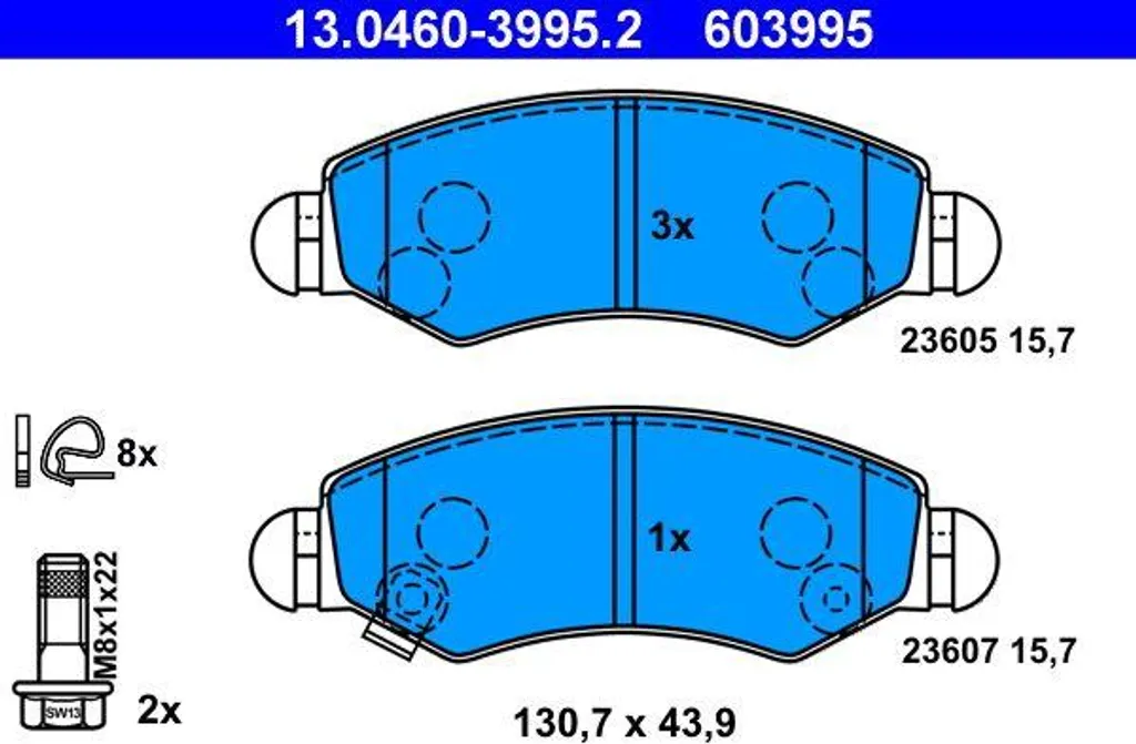Plaquettes de Frein Haute Performance ATE pour Agila A - OE 4704578 Qualité