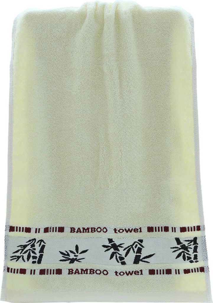 Kinder Erwachsene Bambus Faser Gesicht Handbad Handtücher absorbierende Badezimmer Waschkleidung-Beige