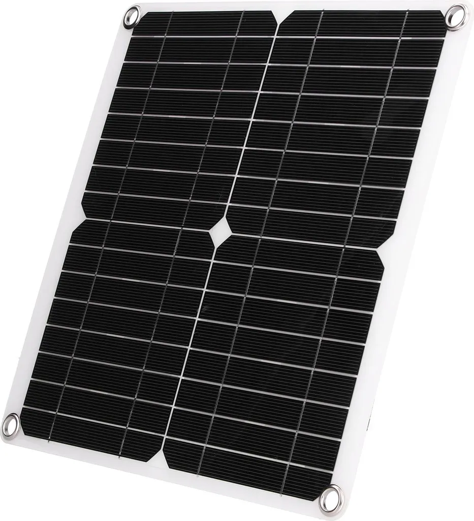 Kit Panneau Solaire Souple 40W 18V Module Monocristallin pour Camping-car
