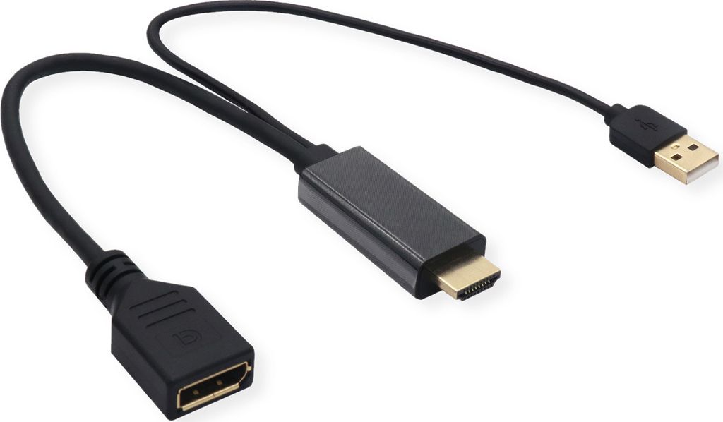 VALUE 4K HDMI-DisplayPort Adapter, v1.2, HDMI ST - DP BU