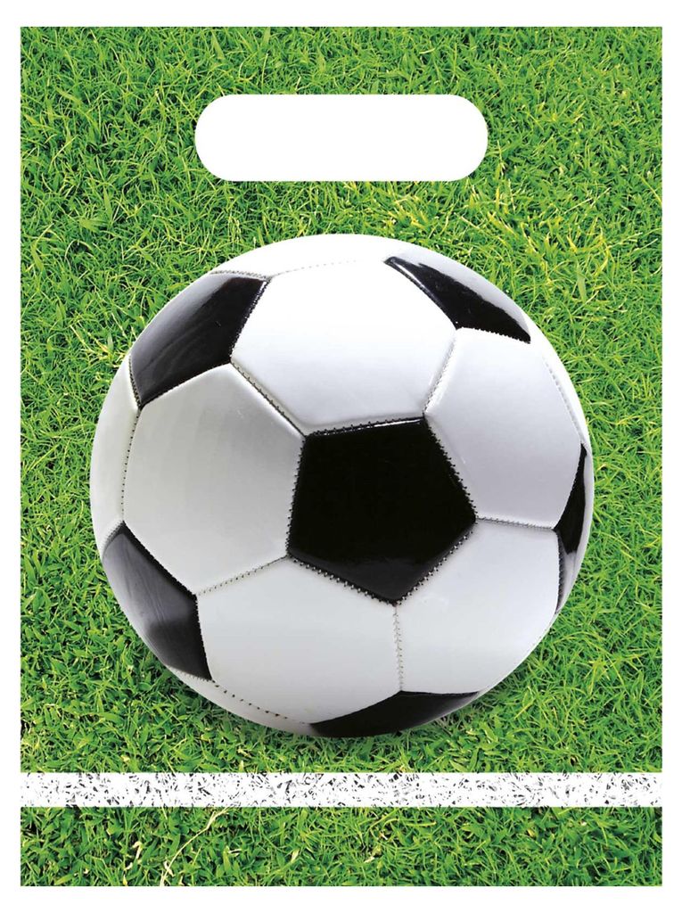 Sacs de fête FOOTBALL - 23 x 16,5 cm - 6 pcs Image du produit 