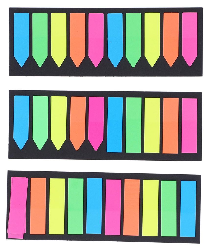 15 Sets transparente Haftnotizen, transparentes Design, farbenfroh, wiederverwendbar, vielseitig einsetzbar, niedliche Haftnotizen für Arbeit und ...